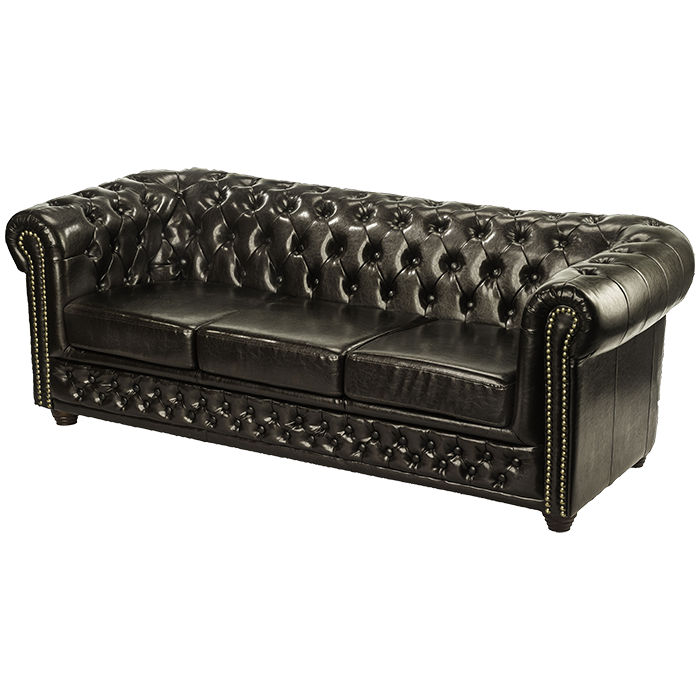 Loungesofa Como 3-Sitzer Bezug Leder