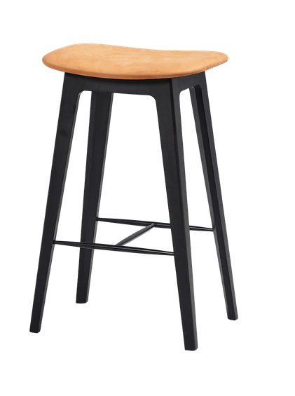 SACKit Nordic Bar chair beech n/s high 73 x 46 x 33,5 cm DUNES Cognac