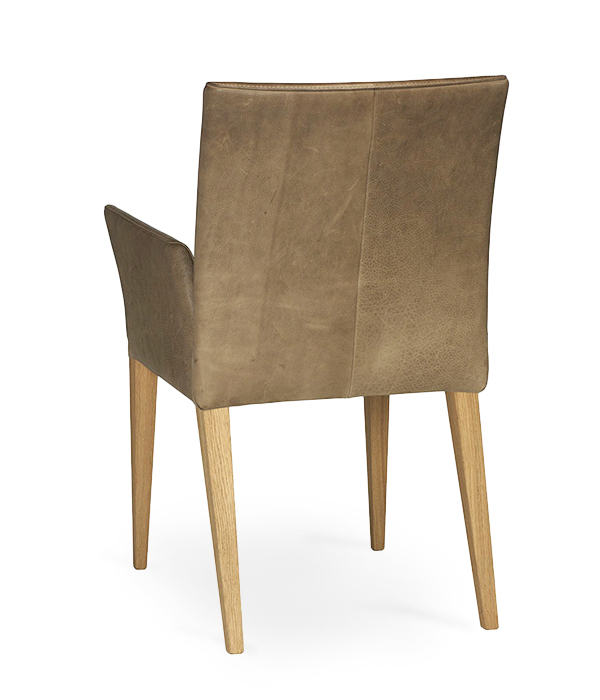 Nouvion Armstuhl Tommy 4-Fuss Holz Bezug Stoff Pampa Dessert