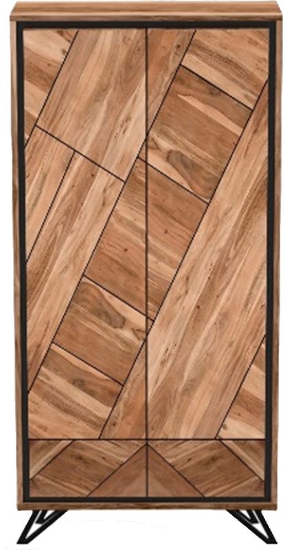 Schrank Abraham 90 x 180 x 40 cm Akazie