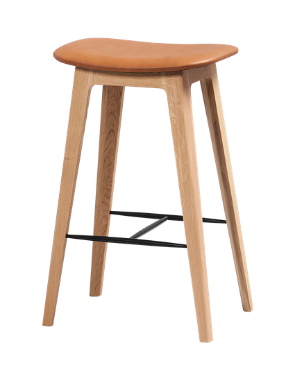 SACKit Nordic Bar chair oak n/s high 73 x 46 x 33,5 cm ULTRA Brandy