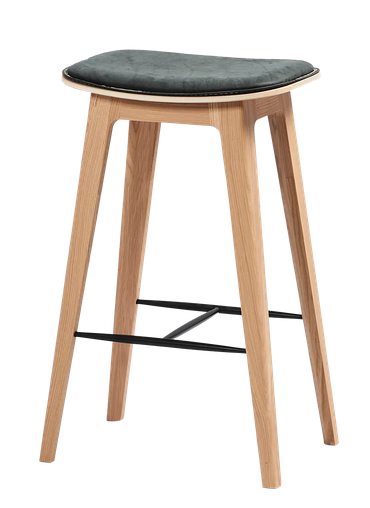 SACKit Nordic Bar chair oak w/s low - 68 x 46 x 33,5 cm DUNES Anthrazit