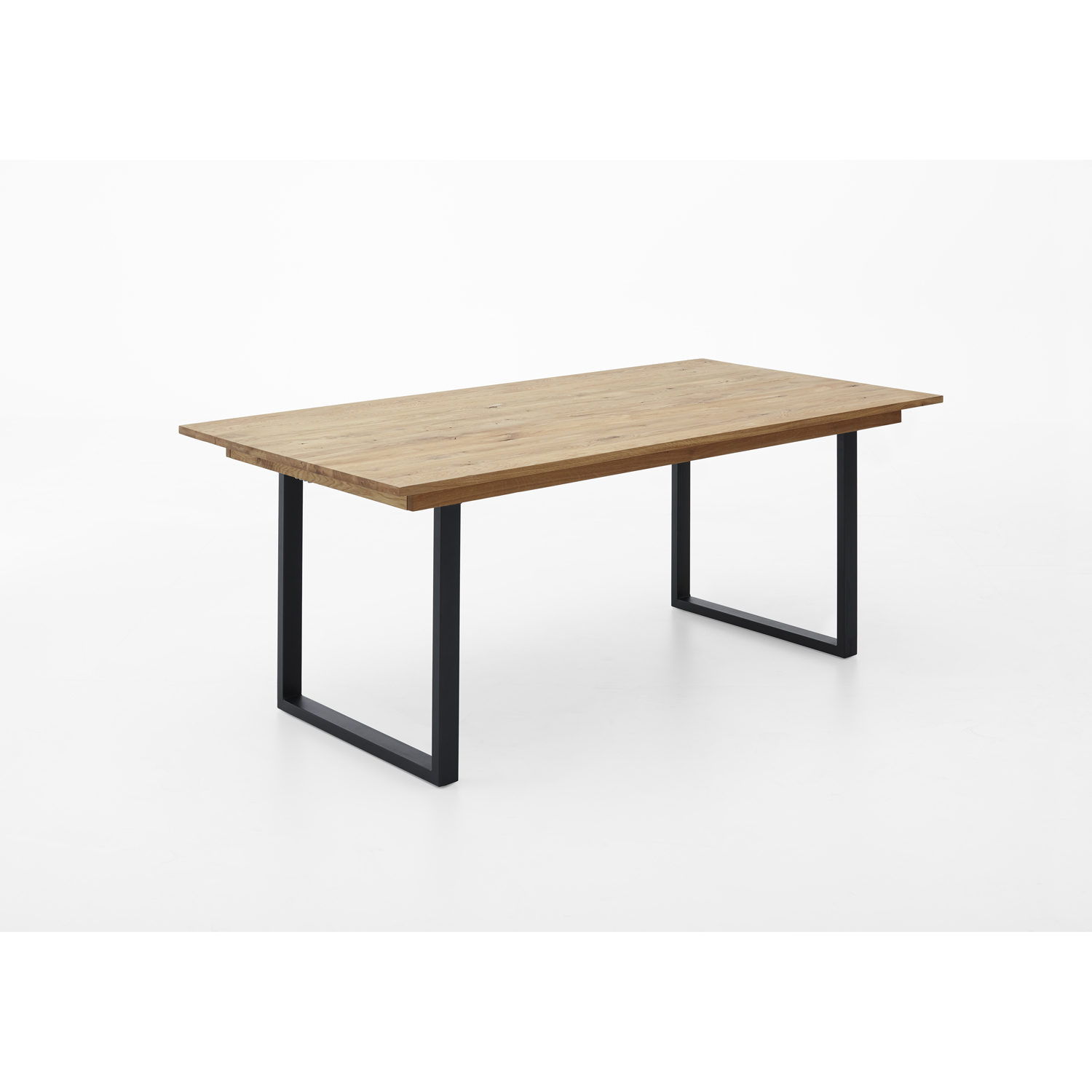 Nouvion Ausziehtisch 200-300 x 100 x 2 cm Eiche Eiche Natur geölt Schweizer Kante eckig