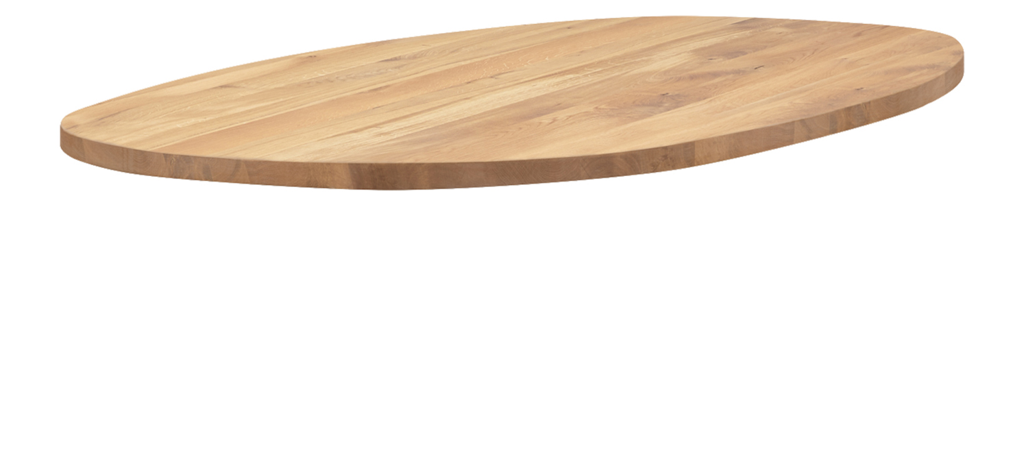 Nouvion Tischplatte Oval 200 x 110 x 4 cm Eiche