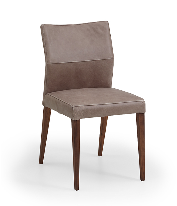 Nouvion Stuhl Lennox 4-Fuss Holz Bezug Leder
