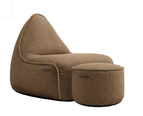 SACKit Medley Lounge Chair Sand + Pouf