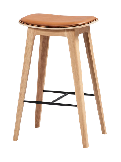 SACKit Nordic Bar chair oak w/s high 73 x 46 x 33,5 cm ULTRA Brandy