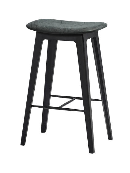 SACKit Barhocker Nordic hoch buche Lederbezug
